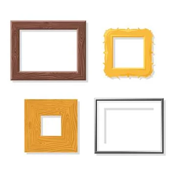 Photo frame vector set Stock Illustration