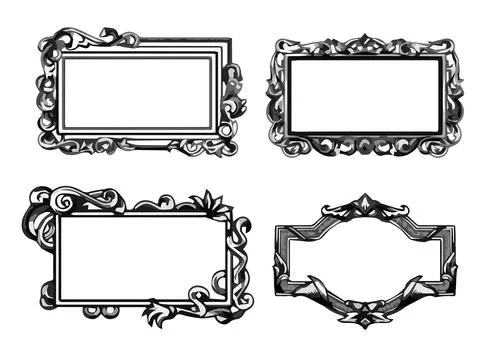 Photo Frame Vector Squire Frame Ilustración de archivo