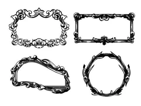 Photo Frame Vector Squire Frame Ilustración de archivo