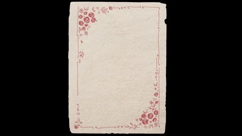 Photo Frames With Hand-made Patterns on Alpha Channel Stock Footage 73575650