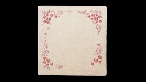 Photo Frames With Hand-made Patterns on Alpha Channel Stock Footage 73576165