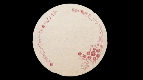 Photo Frames With Hand-made Patterns on Alpha Channel Stock Footage 73576611