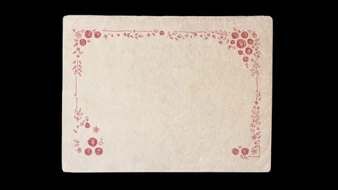 Photo Frames With Hand-made Patterns on Alpha Channel Stock Footage 73577236