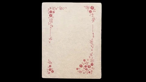 Photo Frames With Hand-made Patterns on Alpha Channel Stock Footage 73579707