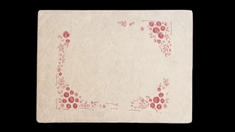 Photo Frames With Hand-made Patterns on Alpha Channel Stock Footage 73580108