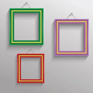 Photo frames Illustrazione stock
