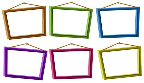 Photo frames Illustrazione stock