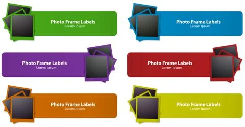 Photo frames Illustrazione stock