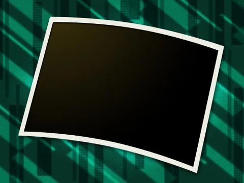 Photo frames indicating empty space and layout Stock Illustration