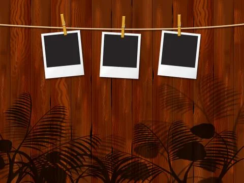 Photo frames meaning text space and layout Stock Illustration
