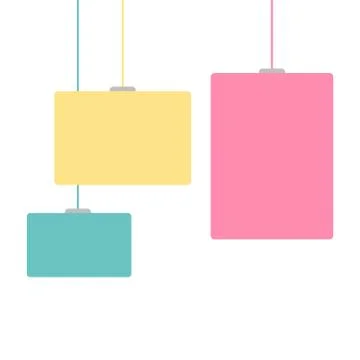 Photo frames or poster templates on background. Photo gallery portfolio wall Stock Illustration