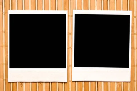  photo frames photo frames against wooden backgound Copyright: xZoonar.com... Stock Photos