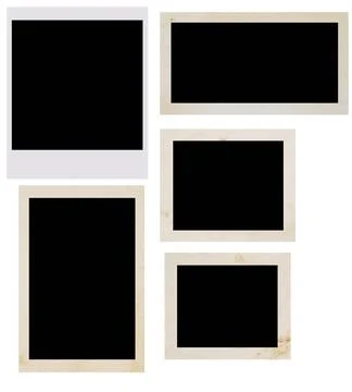 Photo frames photo frames isolated on white ,model released, Symbolfoto Co... Stock Photos