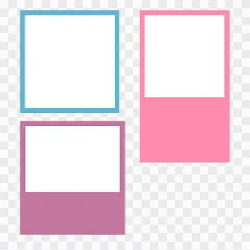 Photo frames with realistic drop shadow. Empty photo frame shadow template Stock Illustration