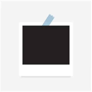 Photo frames with realistic drop shadow vector isolated background. Stockillustratie