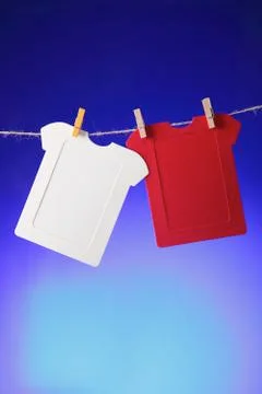 Photo frames in a row 스톡 사진