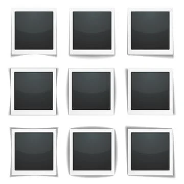 Photo Frames with Shadows 스톡 일러스트