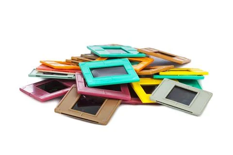 Photo frames for slide Photo frames for slide isolated on white background... Stock Photos