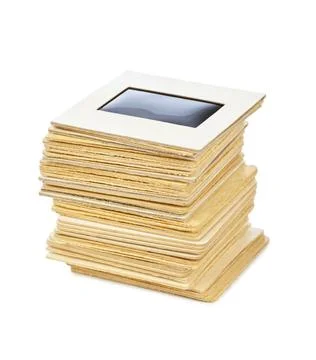 Photo frames for slide Photo frames for slide isolated on white background... Stock Photos