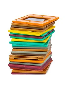 Photo frames for slide Photo frames for slide isolated on white background... Stock Photos