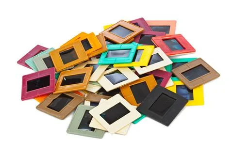 Photo frames for slide Photo frames for slide isolated on white background... Stock Photos