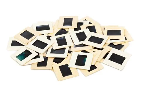 Photo frames for slide Photo frames for slide isolated on white background... Stock Photos