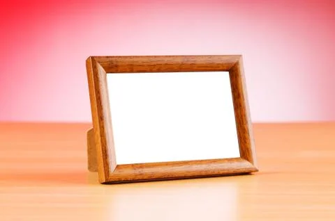 Photo frames on the table Stock Photos