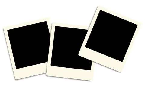 Photo Frames Three Old Style Photo Frames Over White Background Copyright:... Stock Photos