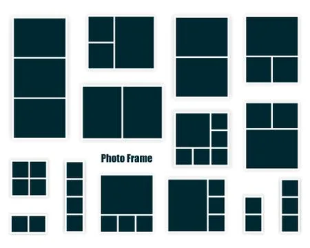 Photo Frames. Vintage style. Vector illustration. Photorealistic EPS10 vector Illustrazione stock