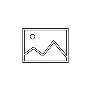 Photo gallery vector icon Stock Illustration