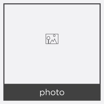 Photo icon isolated on white background Stock Illustration