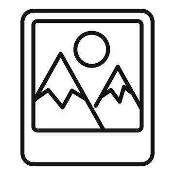 Photo interface icon outline vector. Web camera 스톡 일러스트