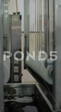 Photo from the interior of the movie production factory. Stock Photos