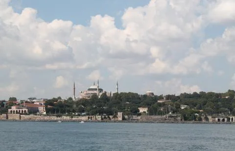 A Photo Of Istanbul City From The Sea Stock Photos