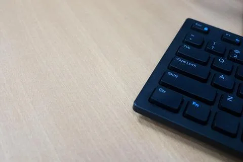 Photo of a keyboard from a computer device Stock Photos