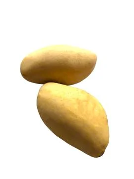 Photo mango on a white background, isolate, cut Stock Photos