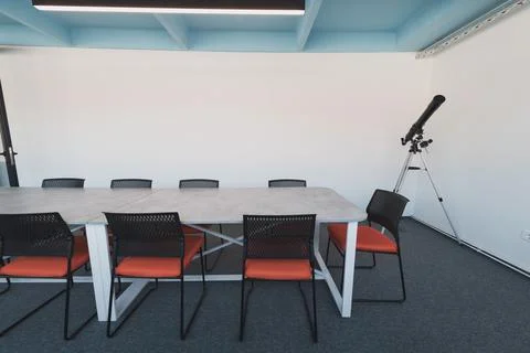 Photo of a modern office where programming, digital marketing and web design Stock Photos