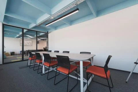 Photo of a modern office where programming, digital marketing and web design Stock Photos