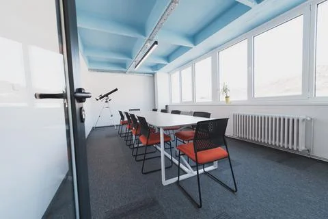 Photo of a modern office where programming, digital marketing and web design Stock Photos