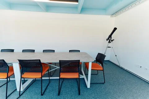 Photo of a modern office where programming, digital marketing and web design Stock Photos