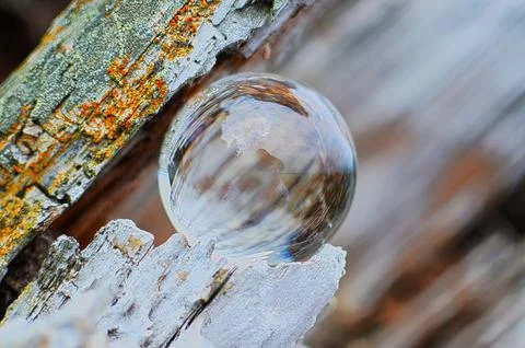 Photo Orb on the Beach edited image Stock Photos