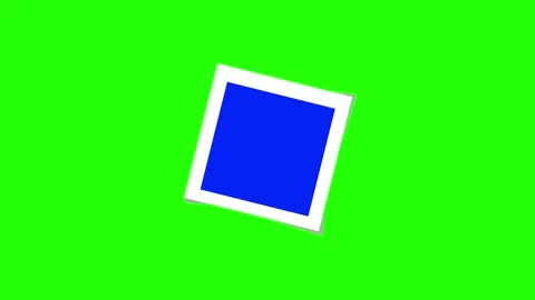  photo paper frames with blue screen on photo and with green screen Stock Footage 140728974