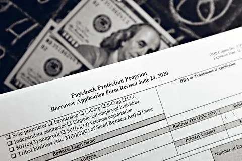 Photo of paycheck protection program borrower application form revised Фото