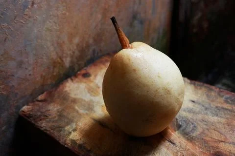 Photo of pears on the table Stock Photos