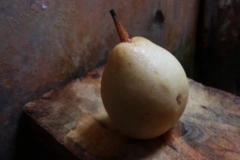 Photo of pears on the table Stock Photos