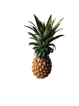 Photo pineapple on a white background, isolate, cut Foto stock