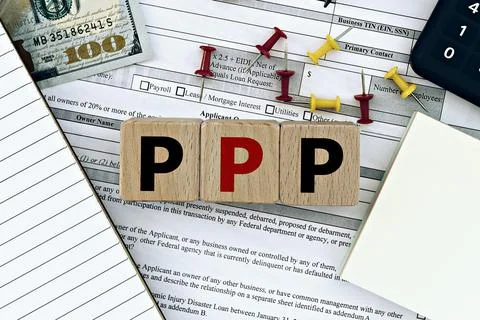 Photo on ppp (paycheck protection program) theme Stock-Fotos