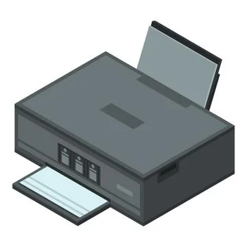 Photo printer icon, isometric style Stock Illustration