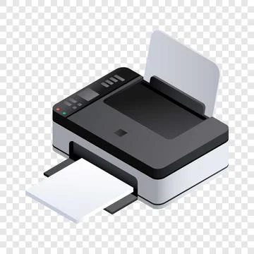 Photo printer icon, isometric style Stock Illustration