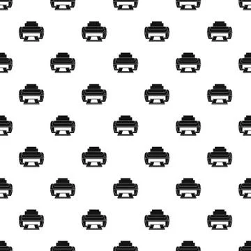 Photo printer pattern seamless Stock Illustration